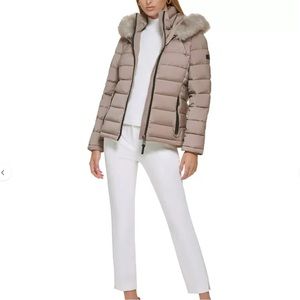 Faux Fur Hooded Puffer Jacket